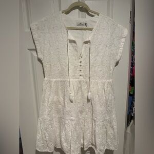 Vineyard Vines White Floral Eyelet Dress
